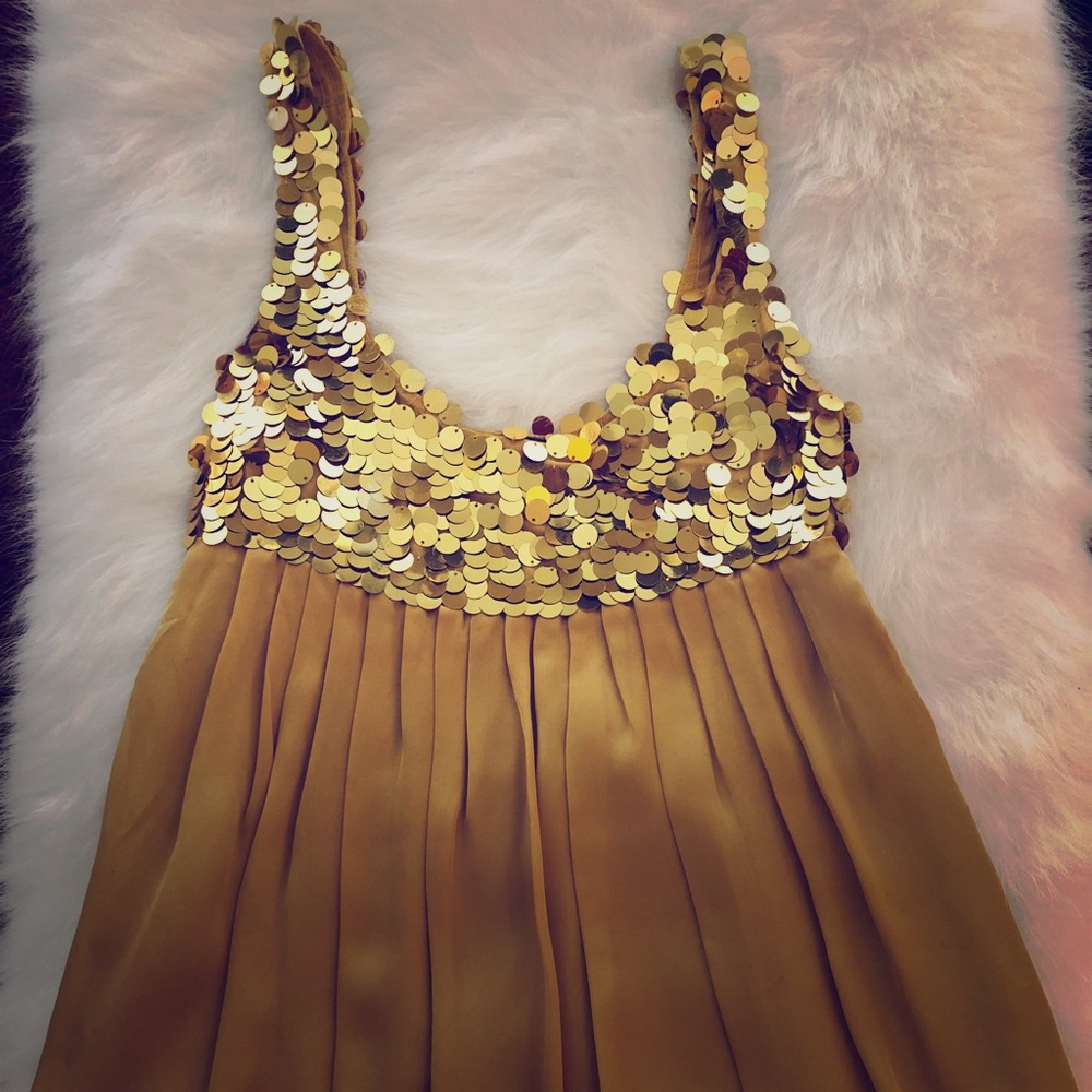 Gold Bebe blouse